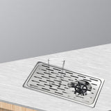 Maxbell Glass Rinser with Drip Tray Sink Accessories for Kitchen primary color