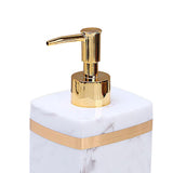 Maxbell Resin Soap Dispenser Reusable for Tabletop Kitchen Bathroom Shower Shampoo White-400ML