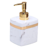 Maxbell Resin Soap Dispenser Reusable for Tabletop Kitchen Bathroom Shower Shampoo White-400ML