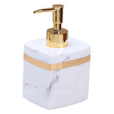 Maxbell Resin Soap Dispenser Reusable for Tabletop Kitchen Bathroom Shower Shampoo White-400ML