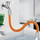Maxbell 360 Rotary Faucet Extender Bendable Extension Pipe Extension Tube 20cm Orange