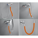 Maxbell 360 Rotary Faucet Extender Bendable Extension Pipe Extension Tube 20cm Orange