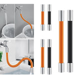 Maxbell 360 Rotary Faucet Extender Bendable Extension Pipe Extension Tube 20cm Orange