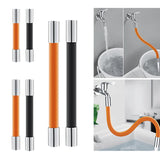 Maxbell 360 Rotary Faucet Extender Bendable Extension Pipe Extension Tube 20cm Orange