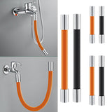 Maxbell 360 Rotary Faucet Extender Bendable Extension Pipe Extension Tube 20cm Orange