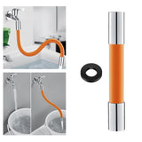 Maxbell 360 Rotary Faucet Extender Bendable Extension Pipe Extension Tube 20cm Orange