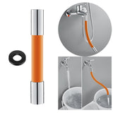 Maxbell 360 Rotary Faucet Extender Bendable Extension Pipe Extension Tube 20cm Orange