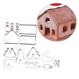 Maxbell 18 Pieces Christmas Cookie Cutters Stainless Steel Biscuit Cutters