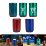 Maxbell Beer Bottle Opener Push Down Magnetic Lid Catcher Drinks for Fathers Bar Red
