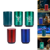 Maxbell Beer Bottle Opener Push Down Magnetic Lid Catcher Drinks for Fathers Bar Red