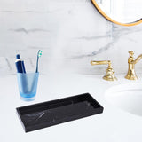 Maxbell Nordic Bathroom Tray Rectangle Resin for Home Hotel Dresser Countertop