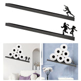 Maxbell Toilet Paper Holder Shelf Rack Bathroom Accessories for Tissue Couples