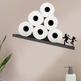 Maxbell Toilet Paper Holder Shelf Rack Bathroom Accessories for Tissue Couples