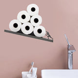 Maxbell Toilet Paper Holder Shelf Rack Bathroom Accessories for Tissue Hercules