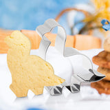 Maxbell Cookie Cutters Stainless Steel Biscuit Cutter Cookie Mold 10pcs Dinosaur