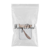 Maxbell Condiment Bottle Spice Box with Spoon Organizer Seasoning Jar for Sugar Salt Wooden Lid B