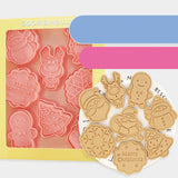 Maxbell 8Pcs Christmas Cookie Mold DIY Not Sticky for Kitchen Baking Tool Accessory A