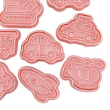 Maxbell 8x Mini Cookie Cutter Embossing Mold Fondant Set Biscuits Pastry Cutter Set