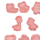 Maxbell 8 Pcs DIY Animals Cookie Mould 3D Cookie Cutters Plastic Baking Mold