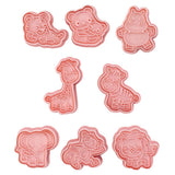 Maxbell 8 Pcs DIY Animals Cookie Mould 3D Cookie Cutters Plastic Baking Mold