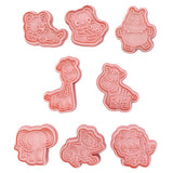 Maxbell 8 Pcs DIY Animals Cookie Mould 3D Cookie Cutters Plastic Baking Mold