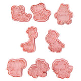 Maxbell 8 Pcs DIY Animals Cookie Mould 3D Cookie Cutters Plastic Baking Mold