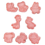 Maxbell 8 Pcs DIY Animals Cookie Mould 3D Cookie Cutters Plastic Baking Mold