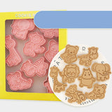 Maxbell 8 Pcs DIY Animals Cookie Mould 3D Cookie Cutters Plastic Baking Mold