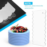 Maxbell 6 Pack Cake Scraper Set Kitchen Baking Tools for Mousse Kitchen Supply