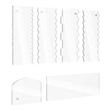 Maxbell 6 Pack Cake Scraper Set Kitchen Baking Tools for Mousse Kitchen Supply