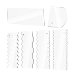 Maxbell 6 Pack Cake Scraper Set Kitchen Baking Tools for Mousse Kitchen Supply
