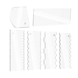 Maxbell 6 Pack Cake Scraper Set Kitchen Baking Tools for Mousse Kitchen Supply