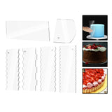 Maxbell 6 Pack Cake Scraper Set Kitchen Baking Tools for Mousse Kitchen Supply