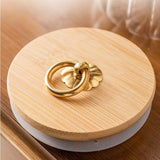 Maxbell Coffee Canister Transparent Glass for Kitchen Food Container Round