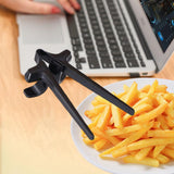 Maxbell Finger Chopsticks for Gamers Snack Clips Gaming Finger Sleeves Black