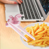 Maxbell Finger Chopsticks for Gamers Snack Clips Gaming Finger Sleeves Pink
