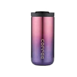 Maxbell Coffee Mug Hot and Cold Drinks Leak-proof Vacuum Traveling Mug Reusable Gradient purple
