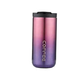 Maxbell Coffee Mug Hot and Cold Drinks Leak-proof Vacuum Traveling Mug Reusable Gradient purple