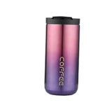 Maxbell Coffee Mug Hot and Cold Drinks Leak-proof Vacuum Traveling Mug Reusable Gradient purple
