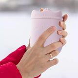 Maxbell 500ml Hot Water Bottle & Cover Leakproof High Density Winter Hand Warmer Pink