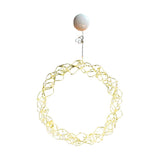 Maxbell Metal Circle Lights Round Fairy Lights for Home Decor Golden