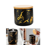 Maxbell Modern Ceramic Sugar Bowl Airtight Lids Sugar Dispenser for Home Kitchen Black S