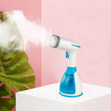Maxbell Hand-Held Garment Steamer Auto-Off Electric 1500W 290ml for Office Travel Blue