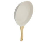 Maxbell Nonstick Frying Pan Stone White with Handle Granite Coating for Kitchen Diameter 24cm