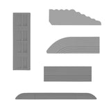 Maxbell Set of 5 Household Threshold Bars Step Ramp for Robot Vacuum Cleaner Gray