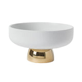 Maxbell Ceramic Fruit Plate Round Display Reusable Stand for Countertop Buffet Cake 6 inch