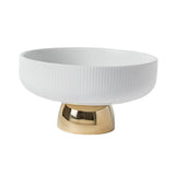 Maxbell Ceramic Fruit Plate Round Display Reusable Stand for Countertop Buffet Cake 6 inch
