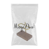 Maxbell Walnut Filter Paper Rack Holder Shelf for Fan-Shape Save Space Kitchen Cafe