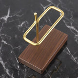 Maxbell Walnut Filter Paper Rack Holder Shelf for Fan-Shape Save Space Kitchen Cafe