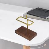 Maxbell Walnut Filter Paper Rack Holder Shelf for Fan-Shape Save Space Kitchen Cafe